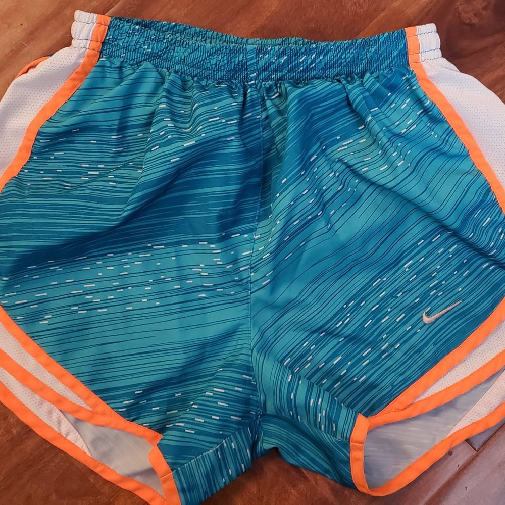 Nike Blue and Orange XS Women's Running Shorts